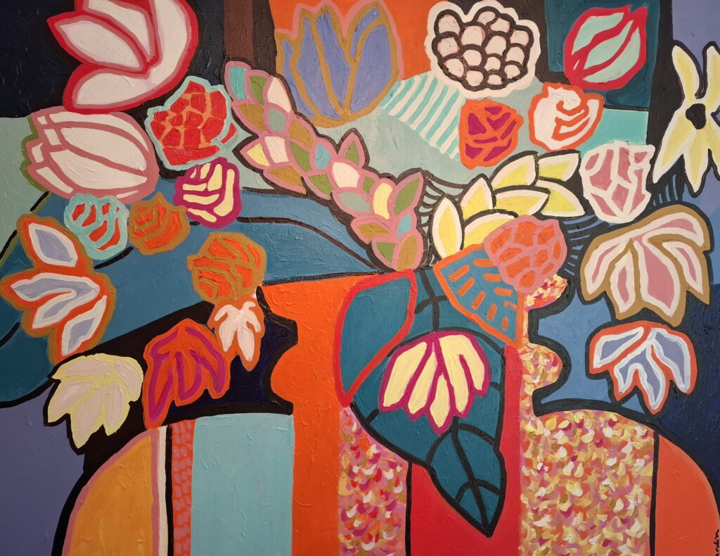 Summertime, acrylique sur toile 81X100, 2025, 2800 €