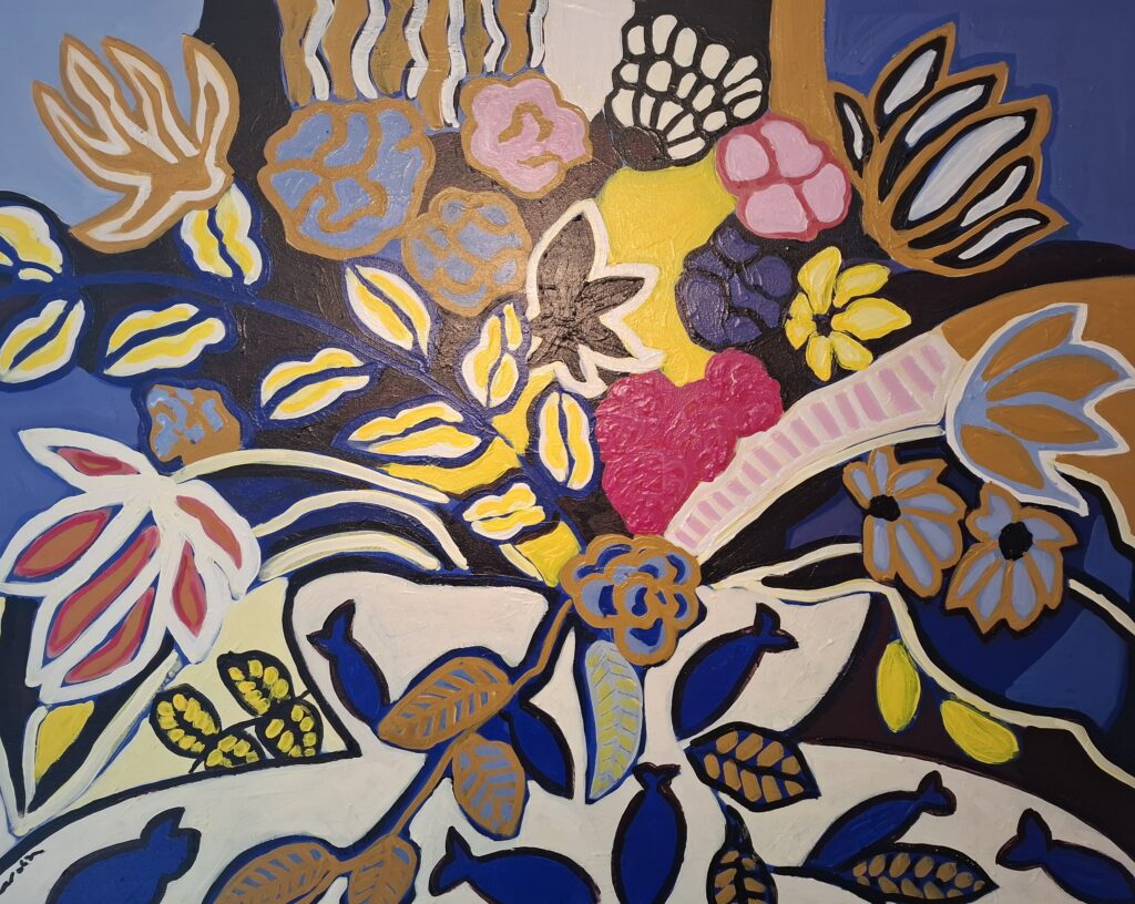 mediterranée, toile 80X100, 2025, 3000 €