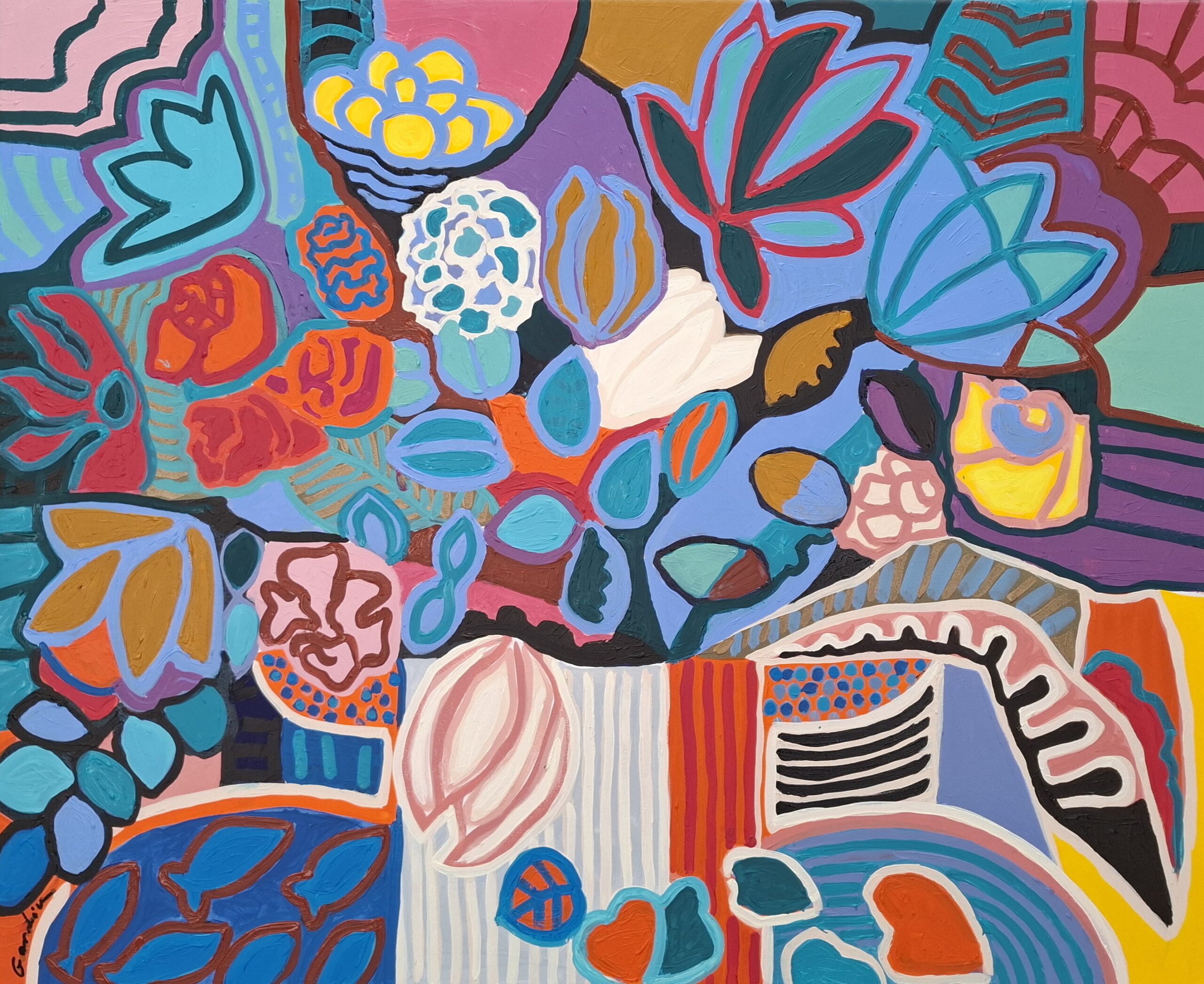 Bouquet en fête, 80X100, 1450 €