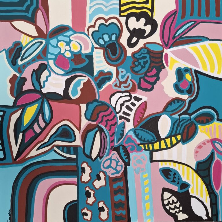 Envolée florale 1, 100X100, 1600 €