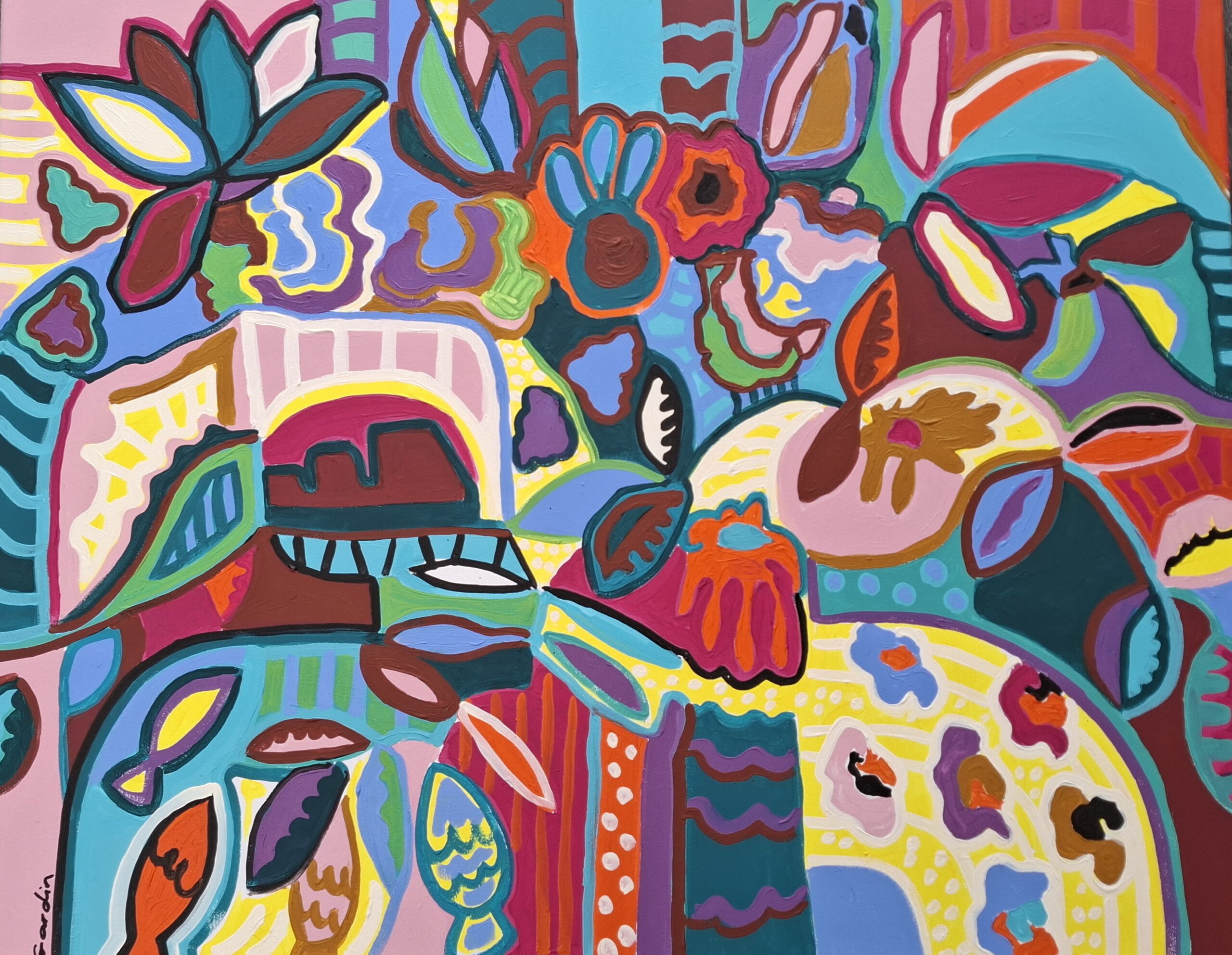 Envolée florale 3, 80X100, 1450 €